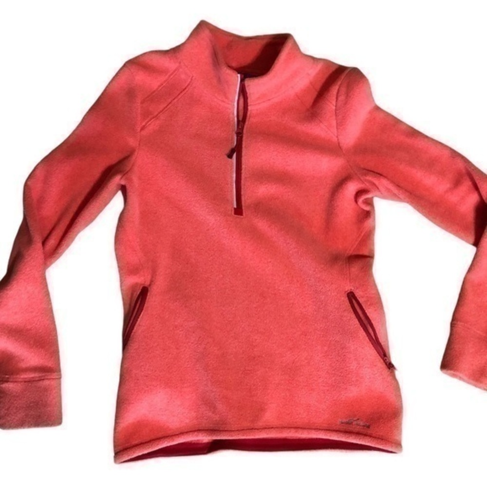 Eddie Bauer medium soft pull over zip pockets